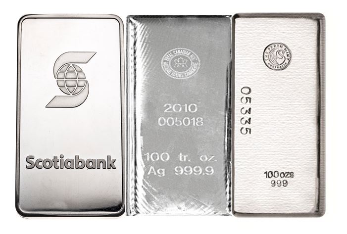 100 oz. Silver Bars, Buy Silver Bars